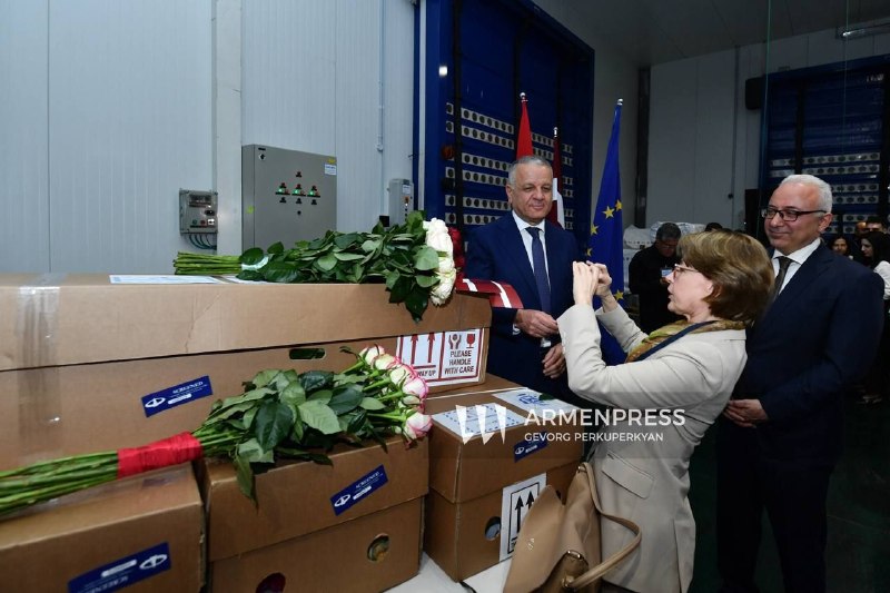 Армения экспортировала первую партию роз в Латвию